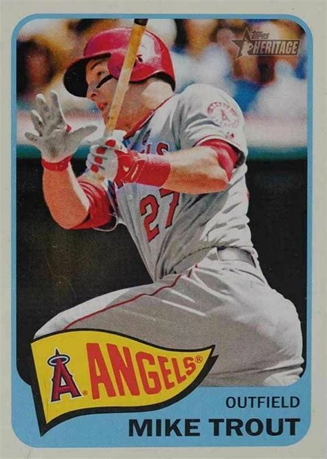 Topps Heritage Mike Trout Baseball Vcp Price Guide