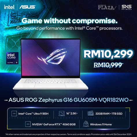 Asus ROG Zephyrus G16 GU605M VQR182WO 16 2 5K 240Hz Gaming Laptop