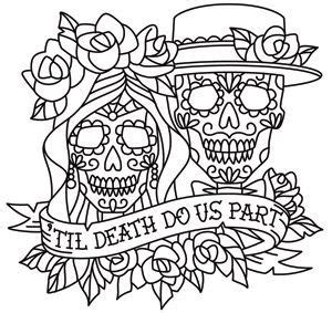 Day Of The Dead Dia De Los Muertos Sugar Skull Coloring Page Printable