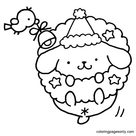 Pom Pom Purin Coloring Pages Free Printable Templates