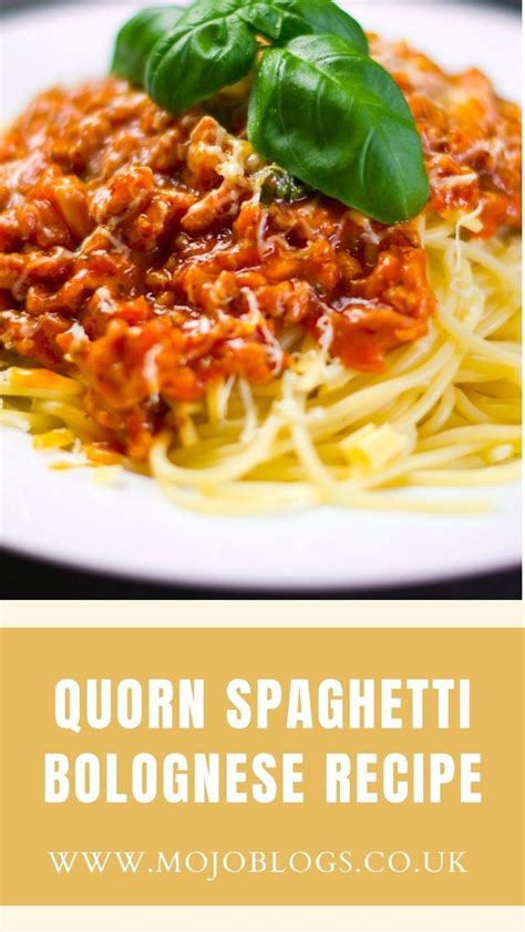 Quorn spaghetti bolognese recipe – Artofit