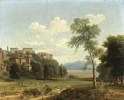 Italianate Landscape Painting By Jean Victor Bertin Fine Art America