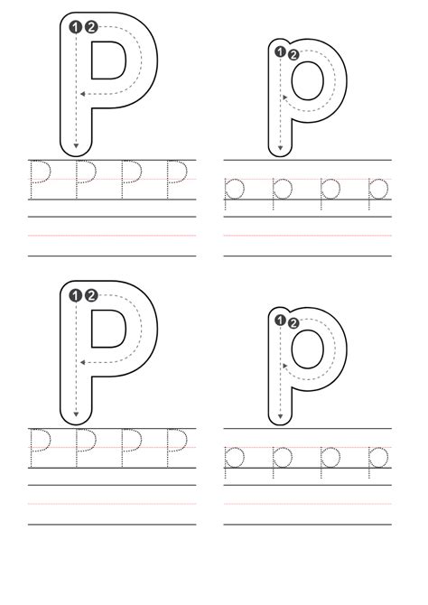 Letter P Coloring Pages