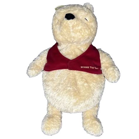 VINTAGE WINNIE THE Pooh Hot Water Bottle Cover Soft Plush Pyjama Case Boots PicClick UK