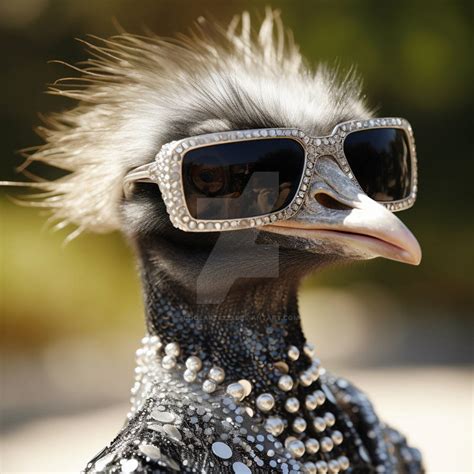 Ostrich in fashion clothes and sunglasses by Coolarts223 on DeviantArt