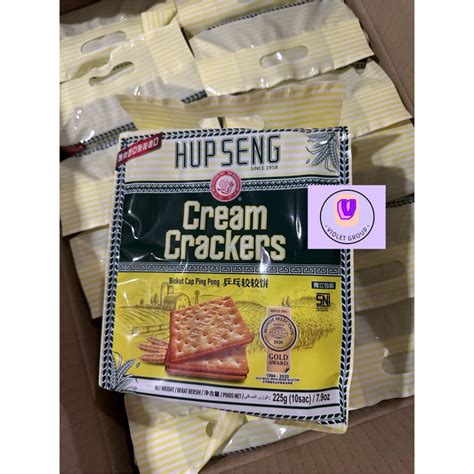 Jual Hup Seng Crackers Cream Sugar Krakers Asin Gula Biskuit Ping Pong