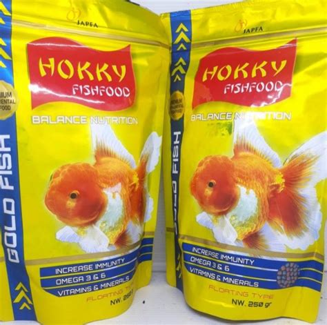 Hokky Gold Fish Food Goldfish Balance Nutrition 250 Gr Pakan Ikan Hias