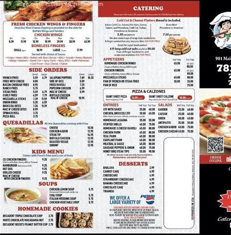 Online Menu of Nick's Pizza, Roast Beef & Subs Restaurant, Woburn ...