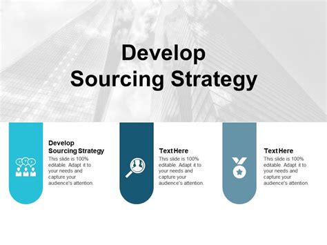 Develop Sourcing Strategy Ppt Powerpoint Presentation Gallery Show Cpb