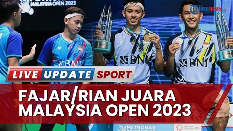 Fajar Rian Juara Malaysia Open Diberi Selamat Presiden Jokowi