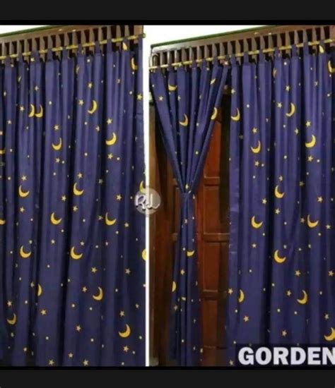 Hordeng Pintu Atau Jendela Motif Karakter Bunga Mawar Lazada