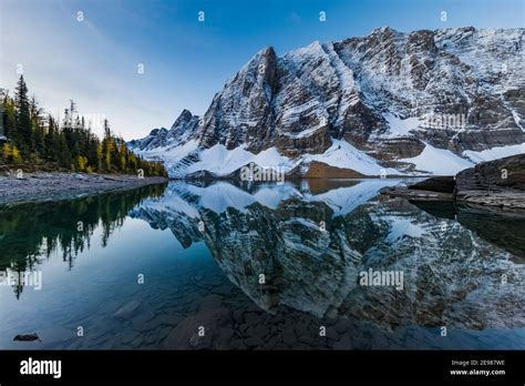 Floe Peak And The Rockwall Across Floe Lake From The Floe Lake