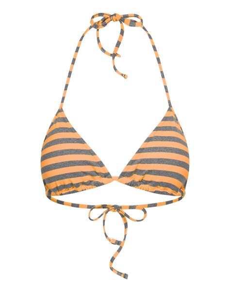 Trekant Ida Bh Neon Orange Trekantsbikini Trekantsbikini Bikini