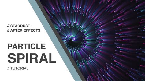 Learn How To Create A Stylish Spiral Particle Animation Using Stardust