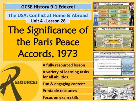 Paris Peace Accords 1973 - Vietnam - USA Conflict Home & Abroad ...