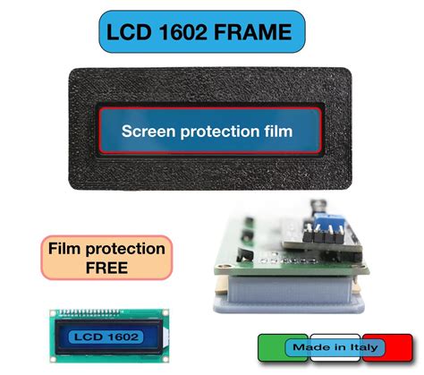 Frame Simple Case Built In Lcd 1602 Housing Box Protection Arduino