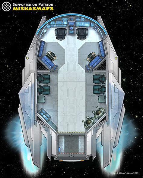 Aurora Class Shuttle Deckplan X Patreon Star Wars Rpg Star Wars