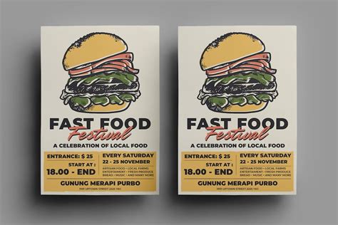 Fast Food Flyer Design.18 - Design Template Place