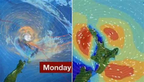 Weather Video Shows Cyclone Gabrielles Predicted Path Impacts On New