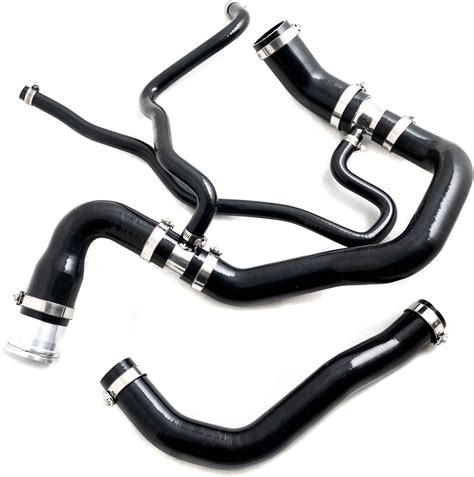 Precision Parts Black Silicone Upper And Lower Radiator Coolant Hose Kit Compatible