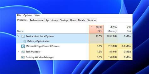 El Sistema Local Del Host De Servicio Tiene Un Uso Elevado De CPU He