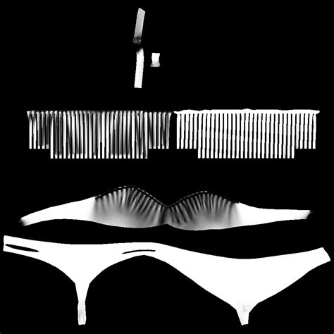 D Model Fringe Bandeau Top And Bikini Swimwear Vr Ar Low Poly Cgtrader