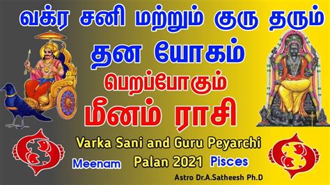 Guru Vakra Peyarchi 2021 Meenam மீனம் ராசி குரு வக்ர பலன்கள் 2021