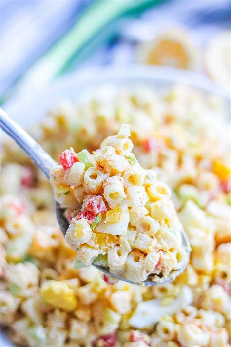 Healthy Macaroni Salad With Hard Boiled Eggs Kathryn S Kitchen