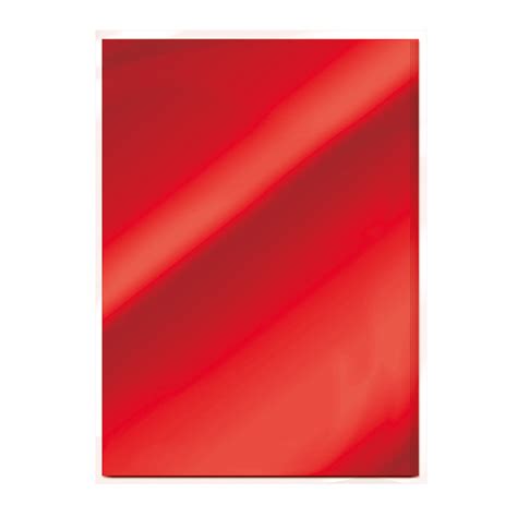 Tonic Studios Ruby Red Gloss 8.5x11 Mirror Cardstock