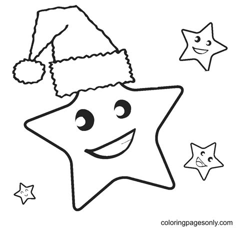 Christmas Star Coloring Page - Free Printable Coloring Pages