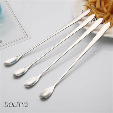 Long Handle Iced Tea Spoon Stainless Steel Stirring Coffee Spoon