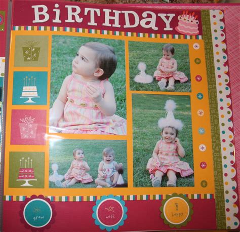 St Birthday Scrapbook Page Creative Cucina