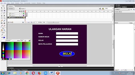 Tutorial Cara Membuat Quiz Interaktif Dengan Macromedia Flash 8 Youtube