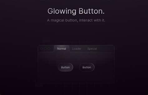 A Glowing Transparent Button Animation Experiment With React