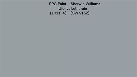 Ppg Paint Ufo Vs Sherwin Williams Let It Rain Sw Side