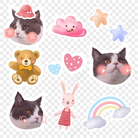 Cat Emoji Pack Cute Style,facebook Emoji,line Emoji,expressions PNG Transparent And Clipart ...