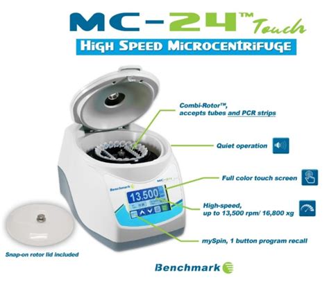 Benchmark Scientific Mc Touch Microcentrifuge C Life Science