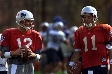 Tom Brady Drew Bledsoe Bill Belichick At The Start Patriots Are