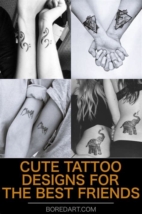 20 Cute Tattoo Designs For The Best Friends - Bored Art | Best friend ...