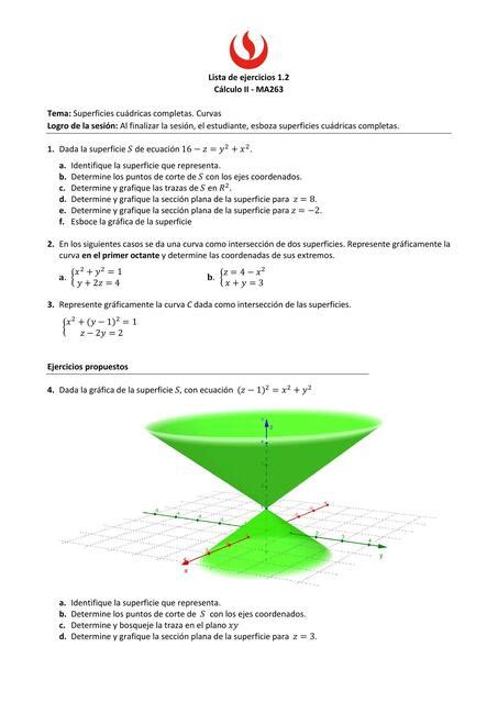 Superficies Cuádricas Completas Curvas gabriela uDocz