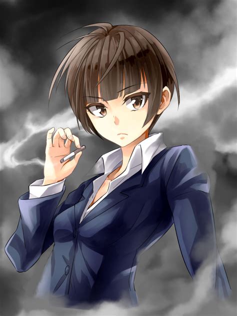 Tsunemori Akane Psycho Pass Drawn By Tyone Danbooru