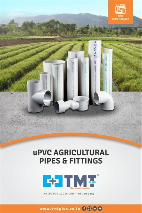 TMT PLUS Irrigation PVC Pipe At Rs 1366 Piece In Ambala ID 2849260705291