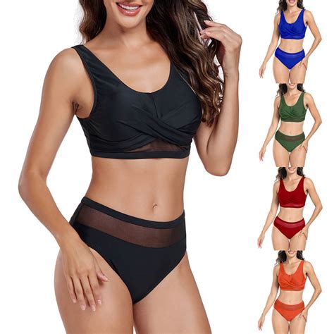 Jacenvly 2024 Plus Size Bikini Swimsuits For Women Clearance Soft