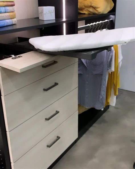 Hafele Ironfix Ironing Board Shelf Mounted in the Häfele America