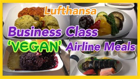 Business Class VEGAN Airline Meals LH 718 Munich Seoul LH 713