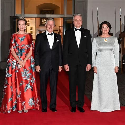 King Philippe And Queen Mathilde Of Belgium State Visit To Lithuania