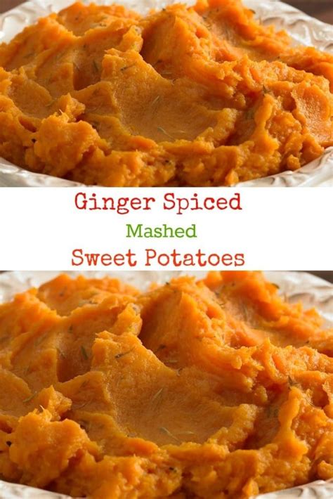 Ginger Spiced Mashed Sweet Potatoes ~ Nondon