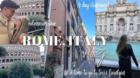 ROME ITALY VLOG Colosseum Tour Roman Forum Trevi Fountain Vatican