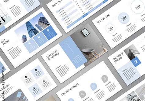 Minimalist Presentation Layout Stock Template Adobe Stock