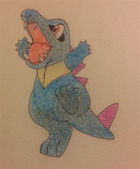 Totodile Drawing By Krayzieee On Deviantart